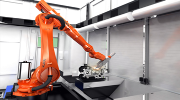 Робот для лазерной резки на производстве бытовой техники для Midea Group