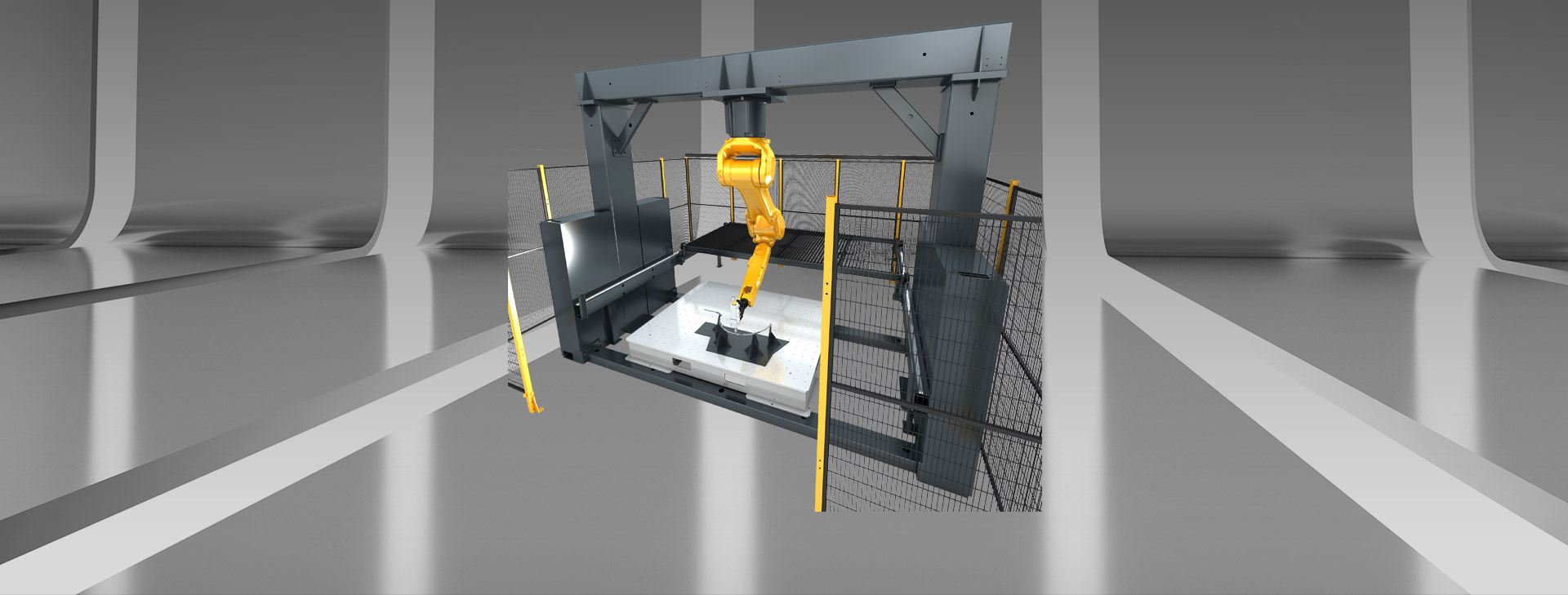 3D робот станок для лазерной резки с козловой структурой