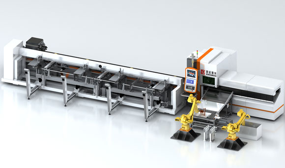 Волоконно-лазерная машина для резки труб, гибкая производственная система (FMS)